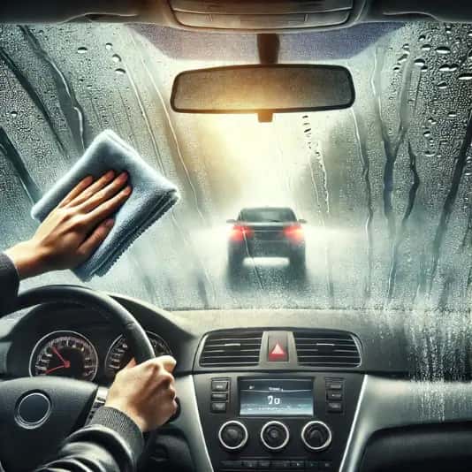 비오는 날 자동차 유리창 습기 제거