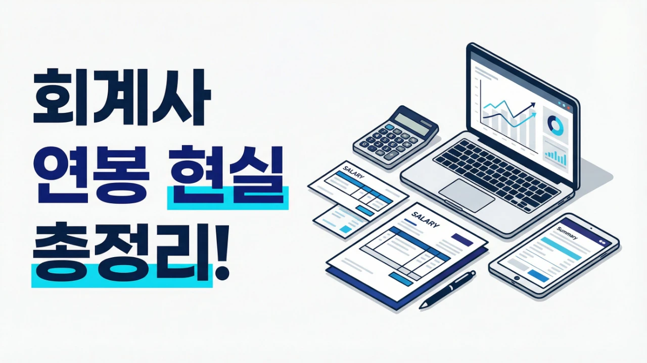 회계사 연봉 현실과 초봉 Big4 5년차 연봉 흐름을 안내하는 대표이미지