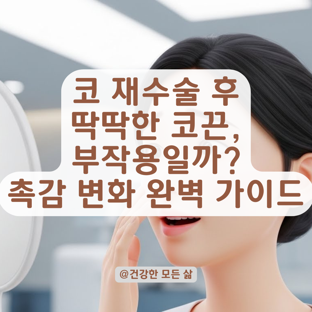 코 재수술 부작용 걱정 덜어주는 코끝 촉감 변화 단계별 과정