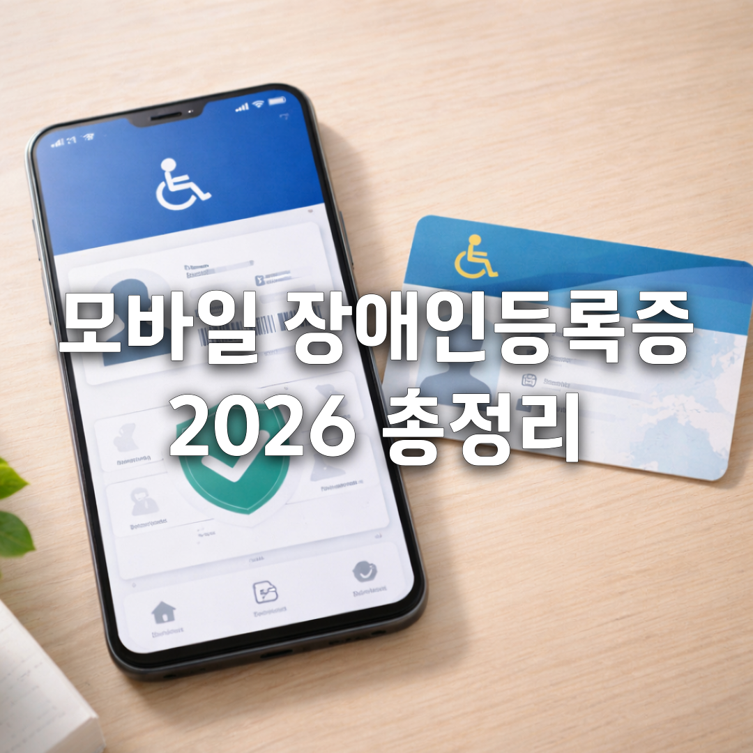 이젠 스마트폰만 있으면 OK📱 2026 모바일 장애인등록증 완전 가이드