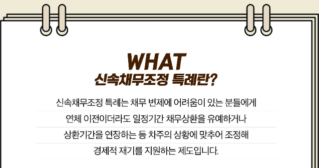 신속채무조정 특례