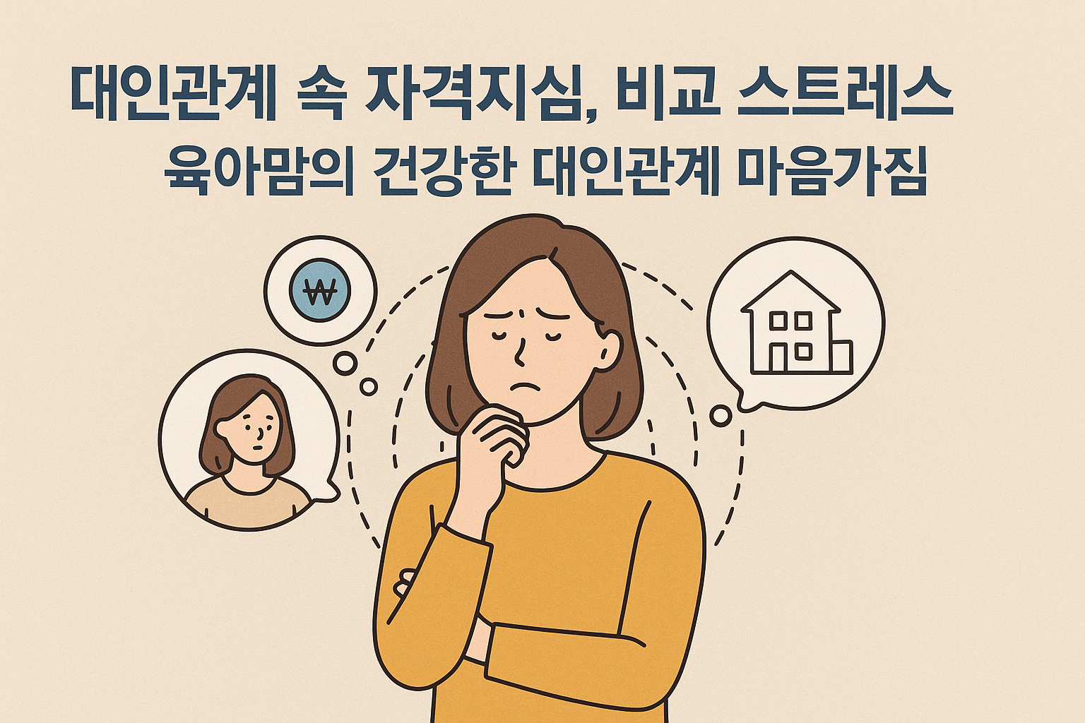 대인관계 속 자격지심, 비교 스트레스 건강한 대인관계 마음가짐