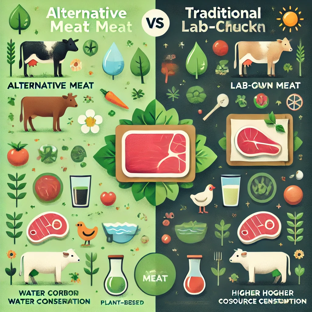 대체육과 전통 육류