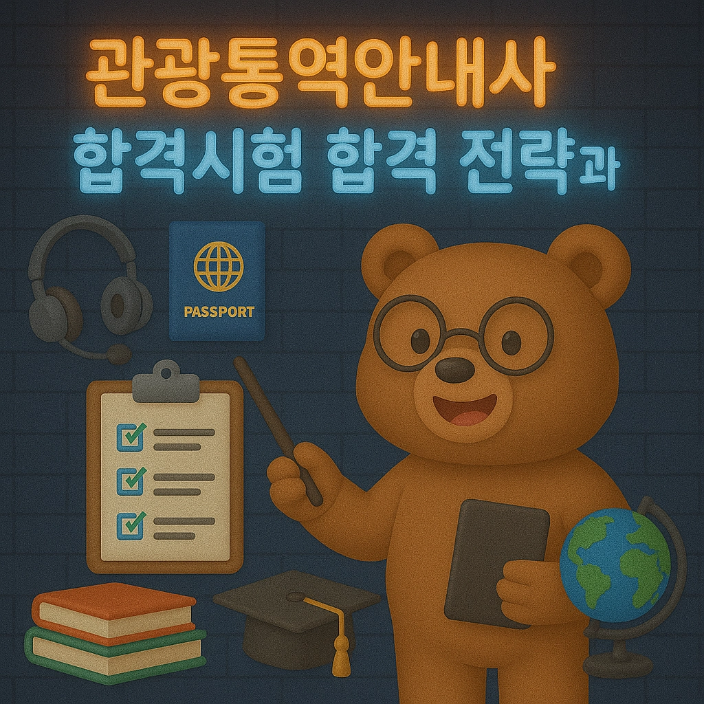 관광통역안내사 자격시험 합격 전략과 준비 가이드