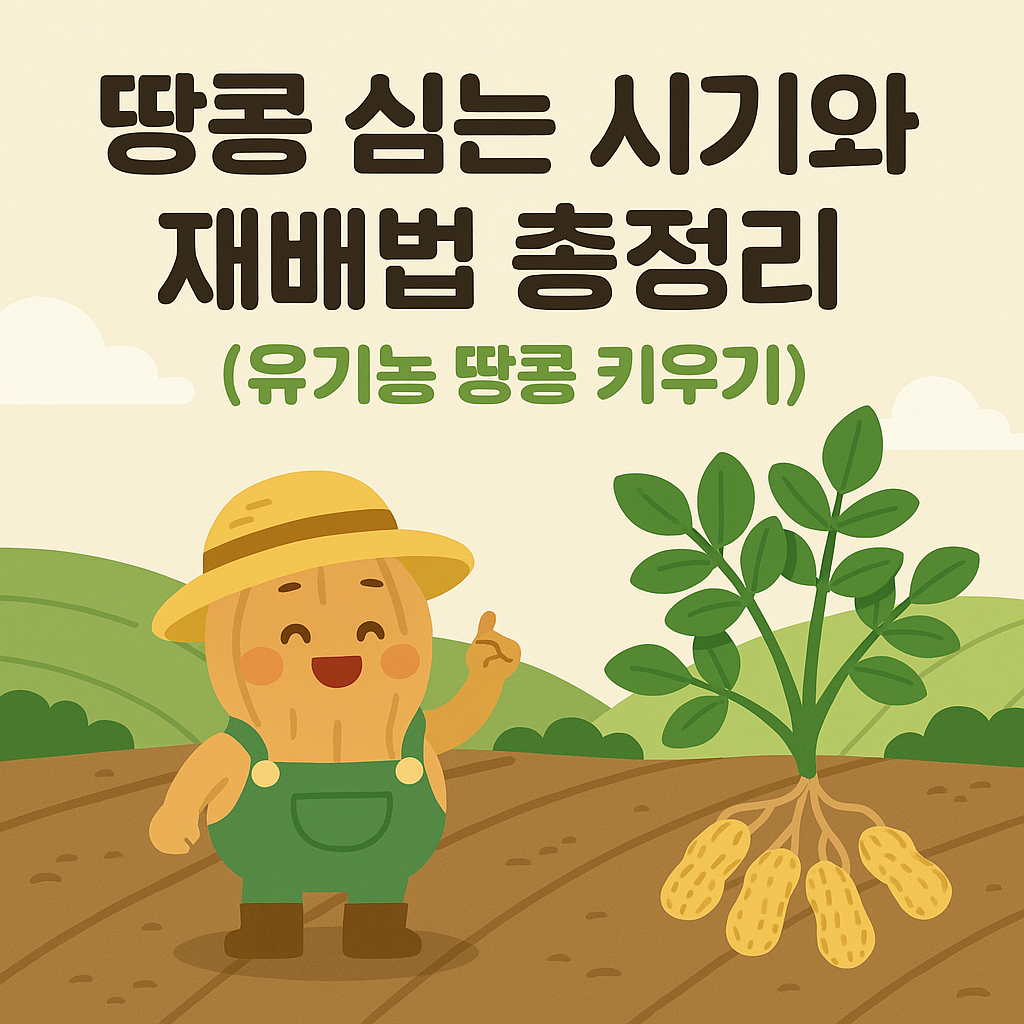 땅콩 심는 시기와 재배법 총정리