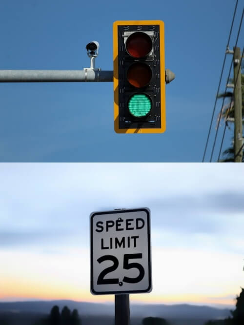 신호등-속도-표지판