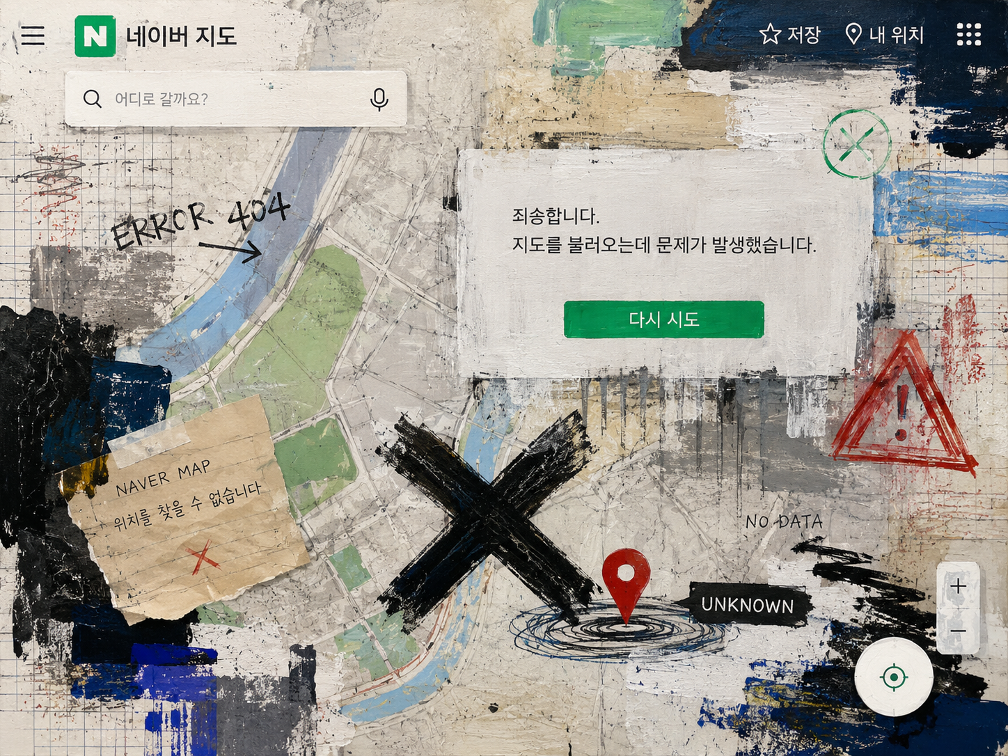 네이버지도에러