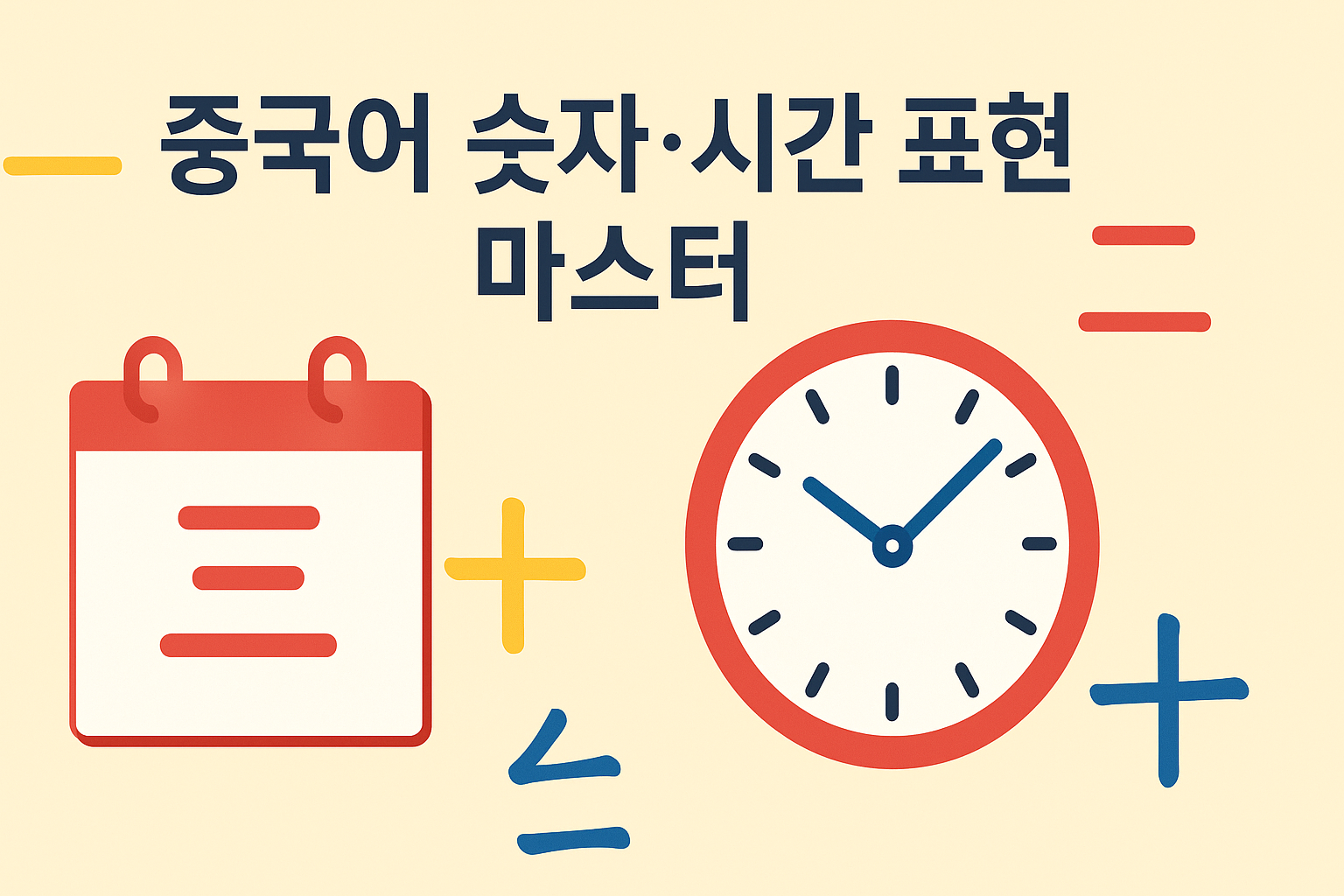 중국어 숫자 시간 표현