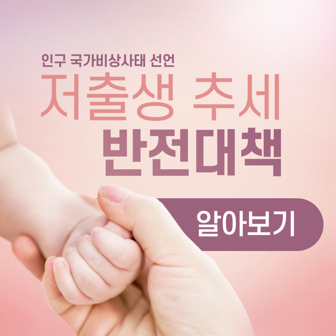 저출생 추세 반전 대책 알아보기