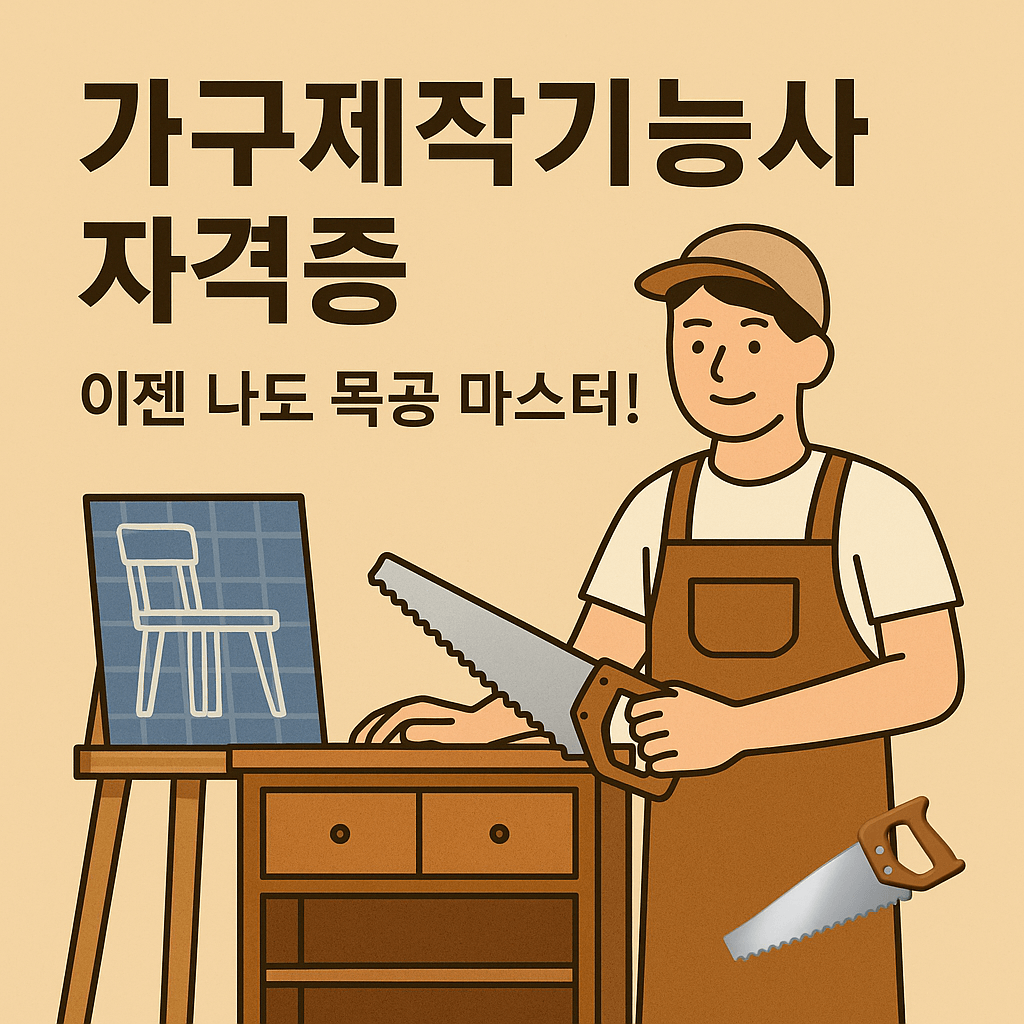 가구제작기능사 자격증, 이젠 나도 목공 마스터!🪚｜시험부터 취업까지 한눈에 보기