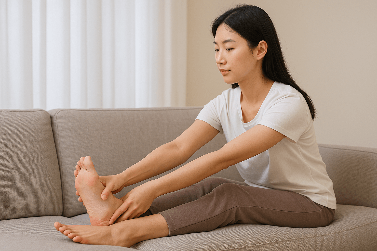 발바닥 스트레칭 - 사진