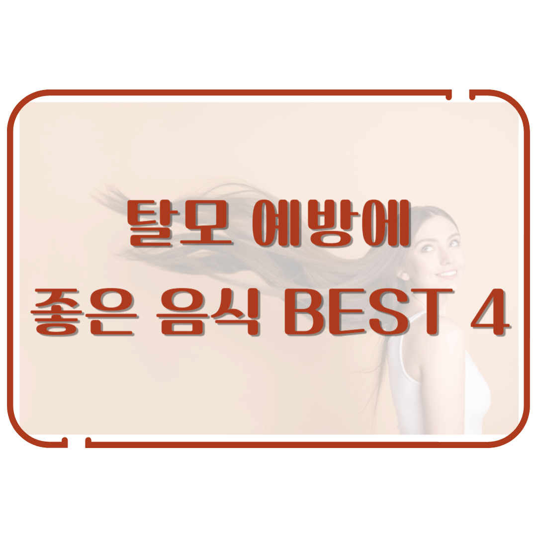탈모 예방에 좋은 음식 BEST 4