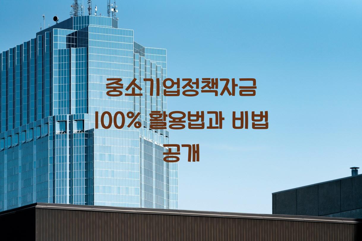 중소기업정책자금