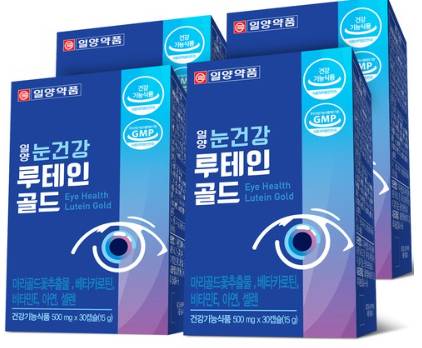 일양약품 눈건강 루테인 골드 15g, 30정, 4개