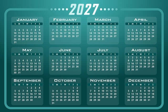 2027 달력
