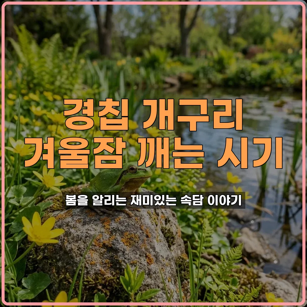 경칩풍습