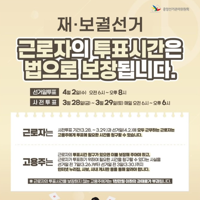 재보궐선거 사전투표 장소