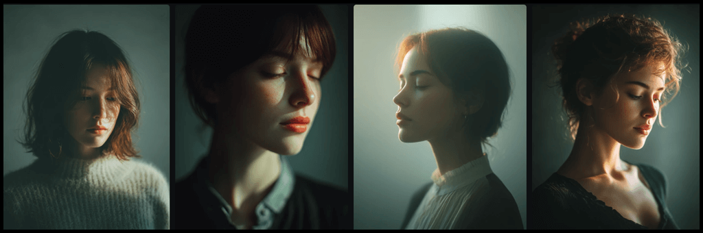 조합 흐름,프롬프트 구조로 생성한 인물 이미지_Midjourney