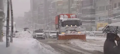 겨울철 눈길에 염화칼슘 뿌리는 이유