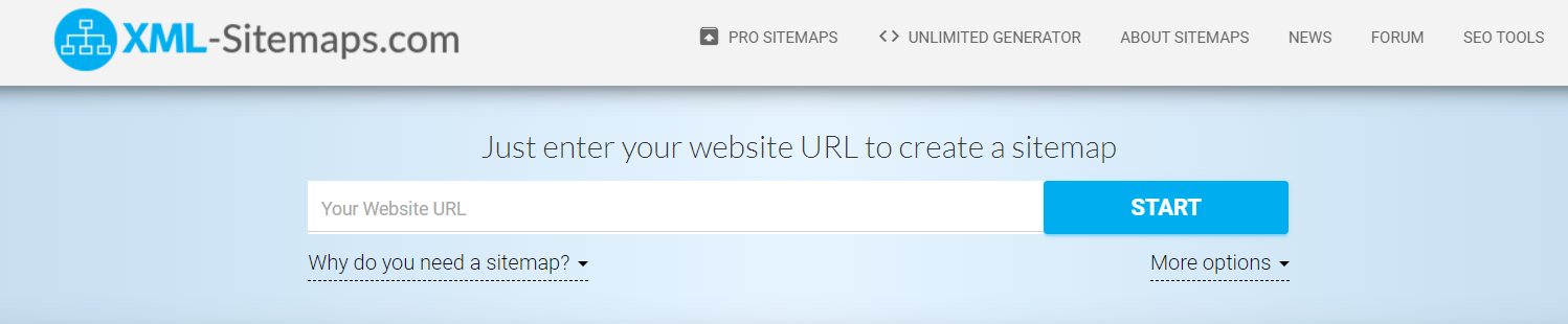 xml-sitemap.com, 사이트맵 제작