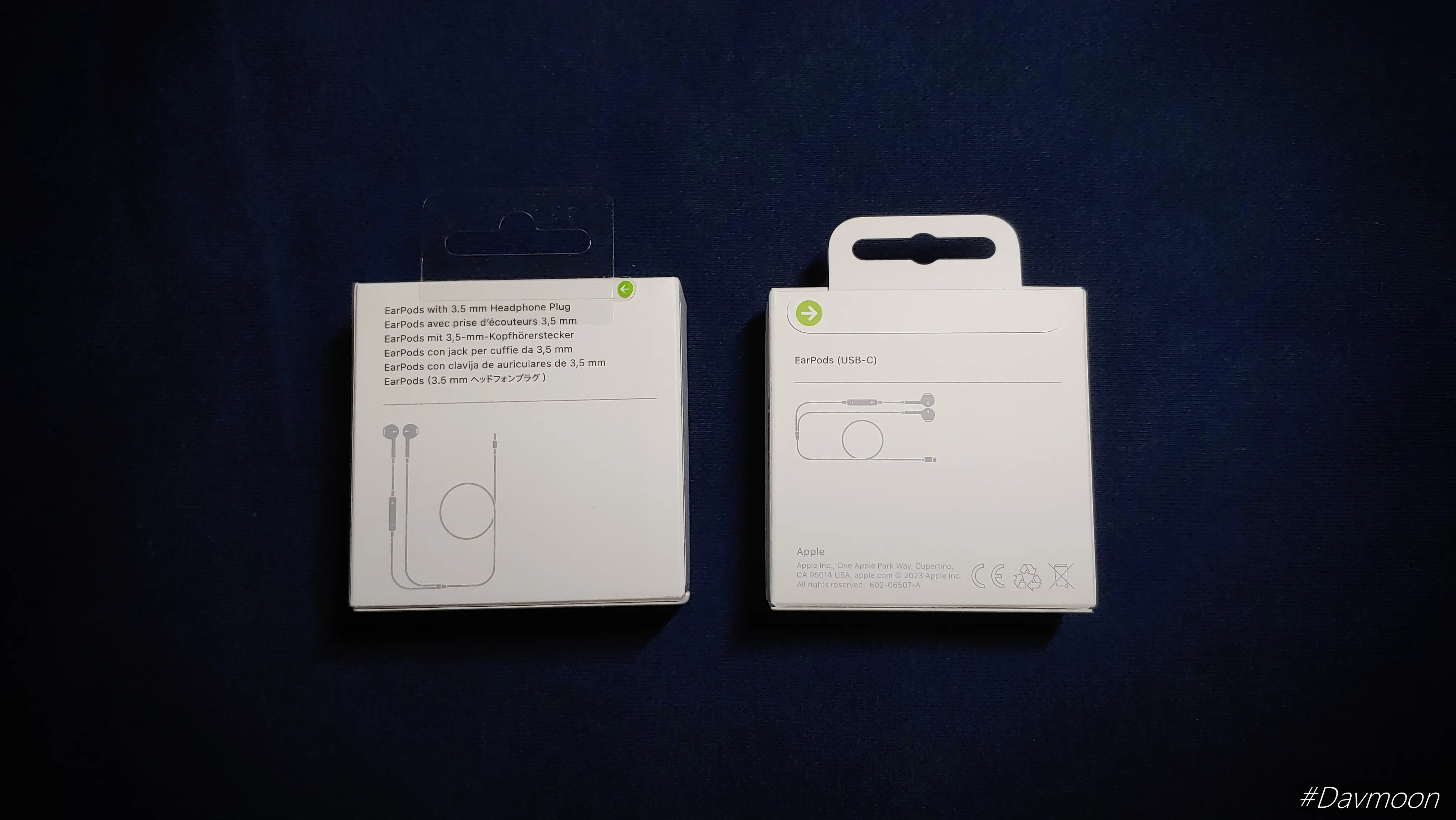 3.5 단자 이어팟 & USB-C 이어팟 후면