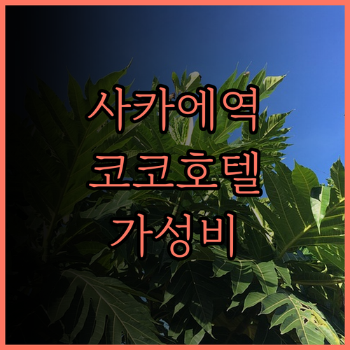 사카에역 근처 코코 호텔 나고야 사카
