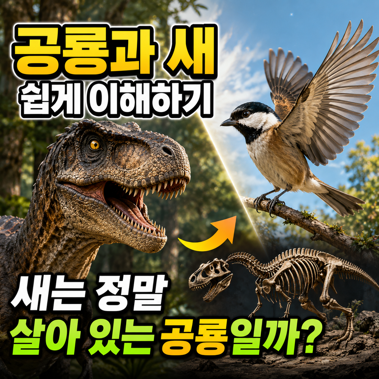 공룡과 새 쉽게 이해하기
