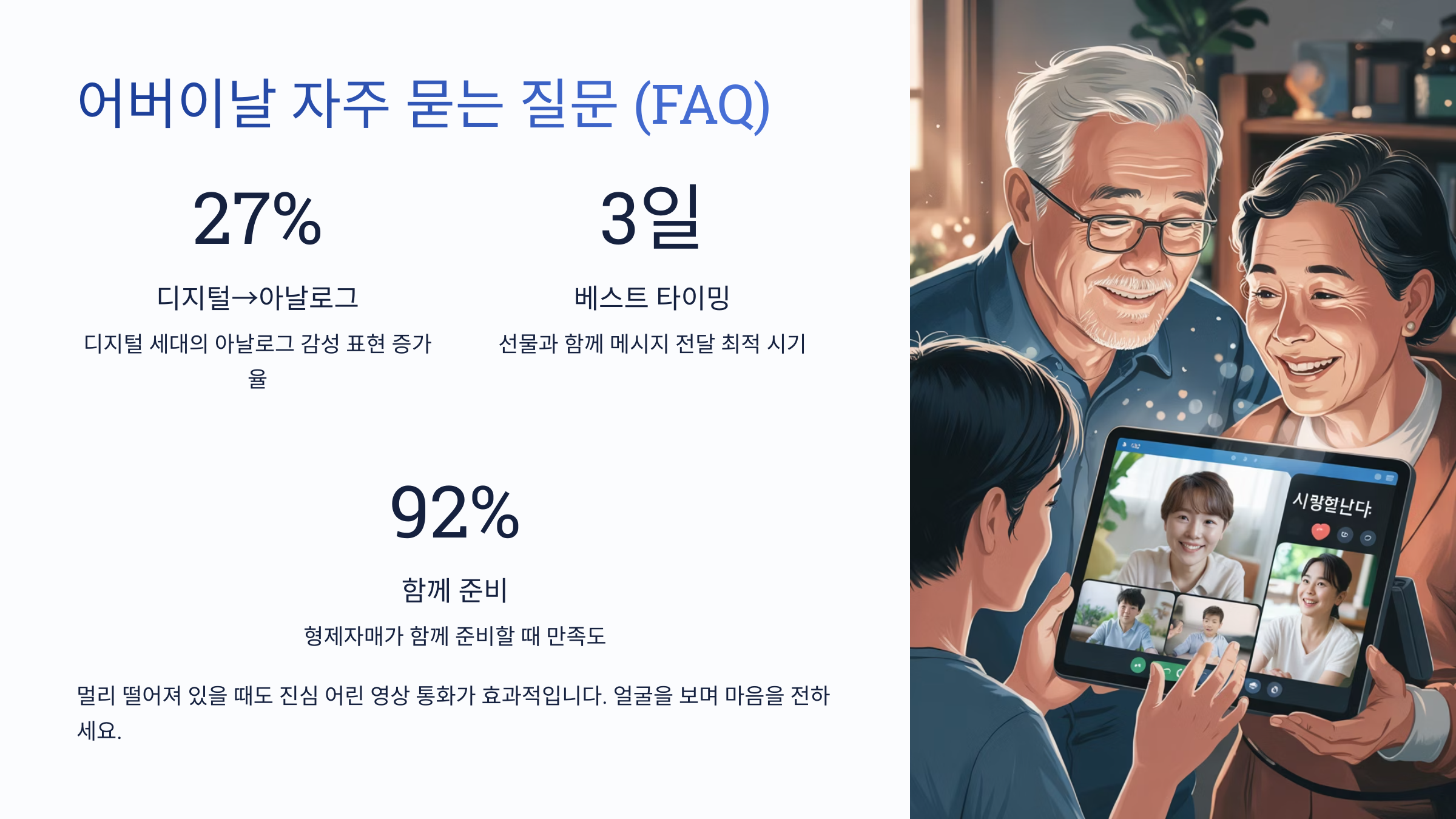 어버이날 자주 묻는 질문 (FAQ)
