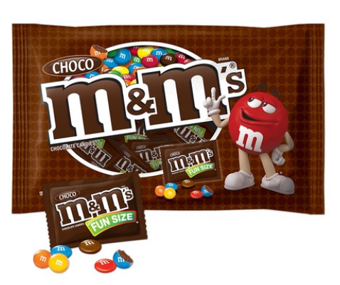 엠앤엠즈 초콜릿 봉지 사진