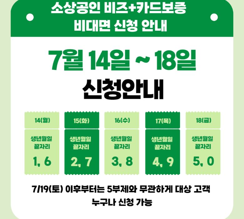 비즈플러스카드 신청기간