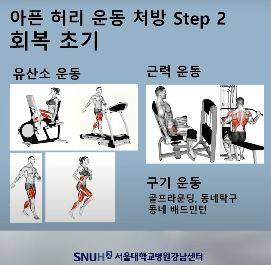 회복 초기에 하면 좋은 운동