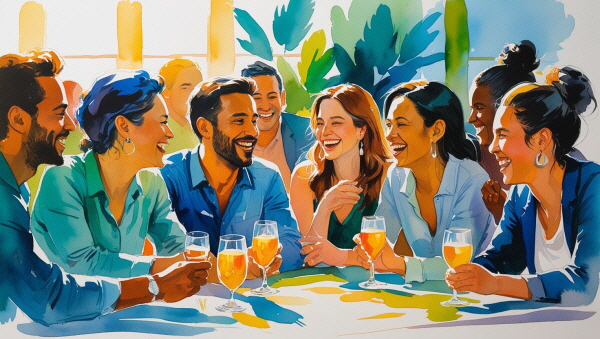 ENTP는 누구보다 사람을 잘 만나고, 새로운 관계를 즐기는 유형입니다에 관한 그림