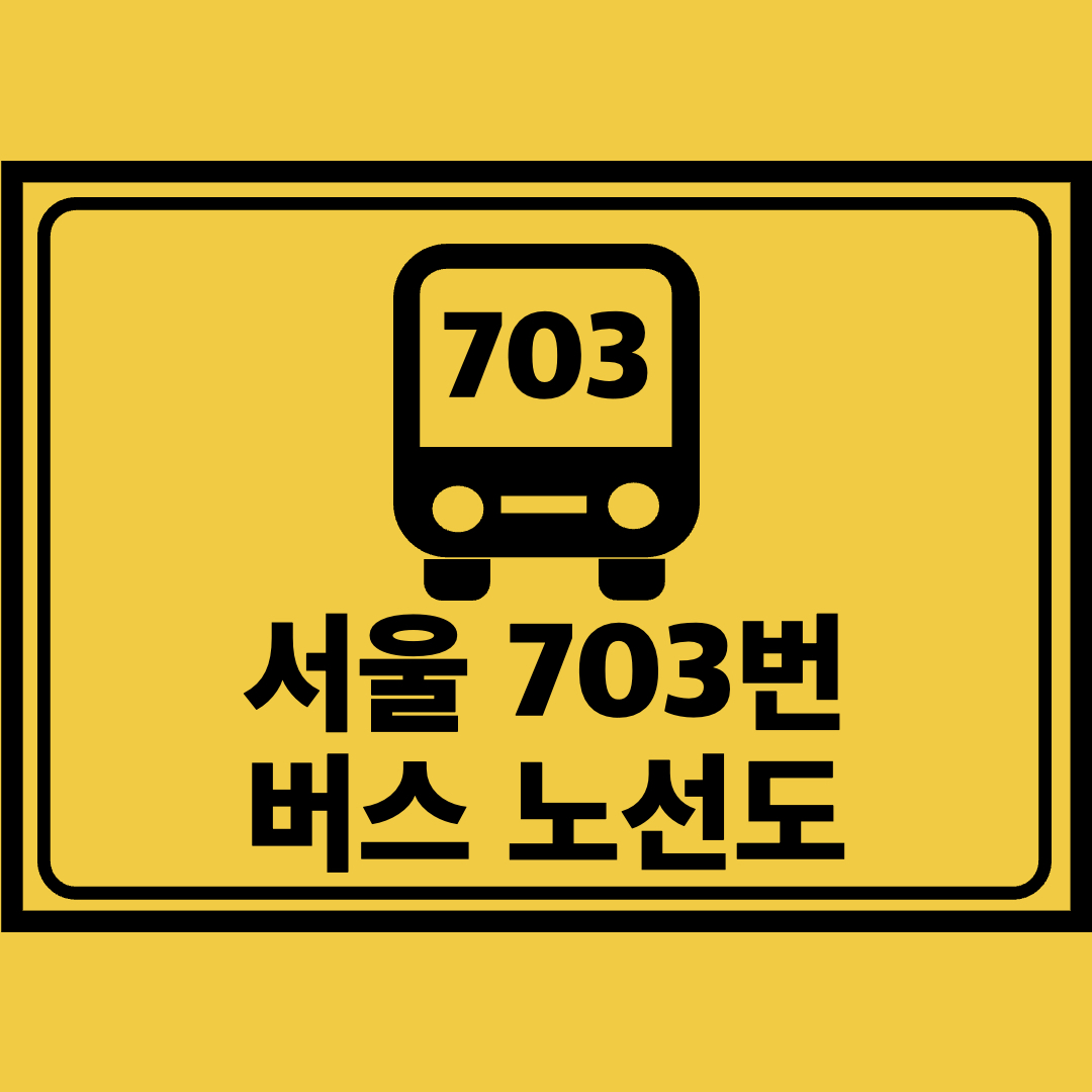 서울703번버스노선도