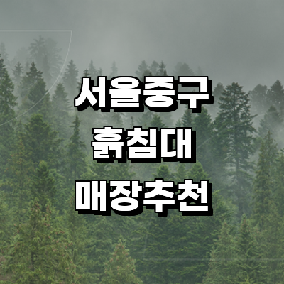 서울 중구 흙침대