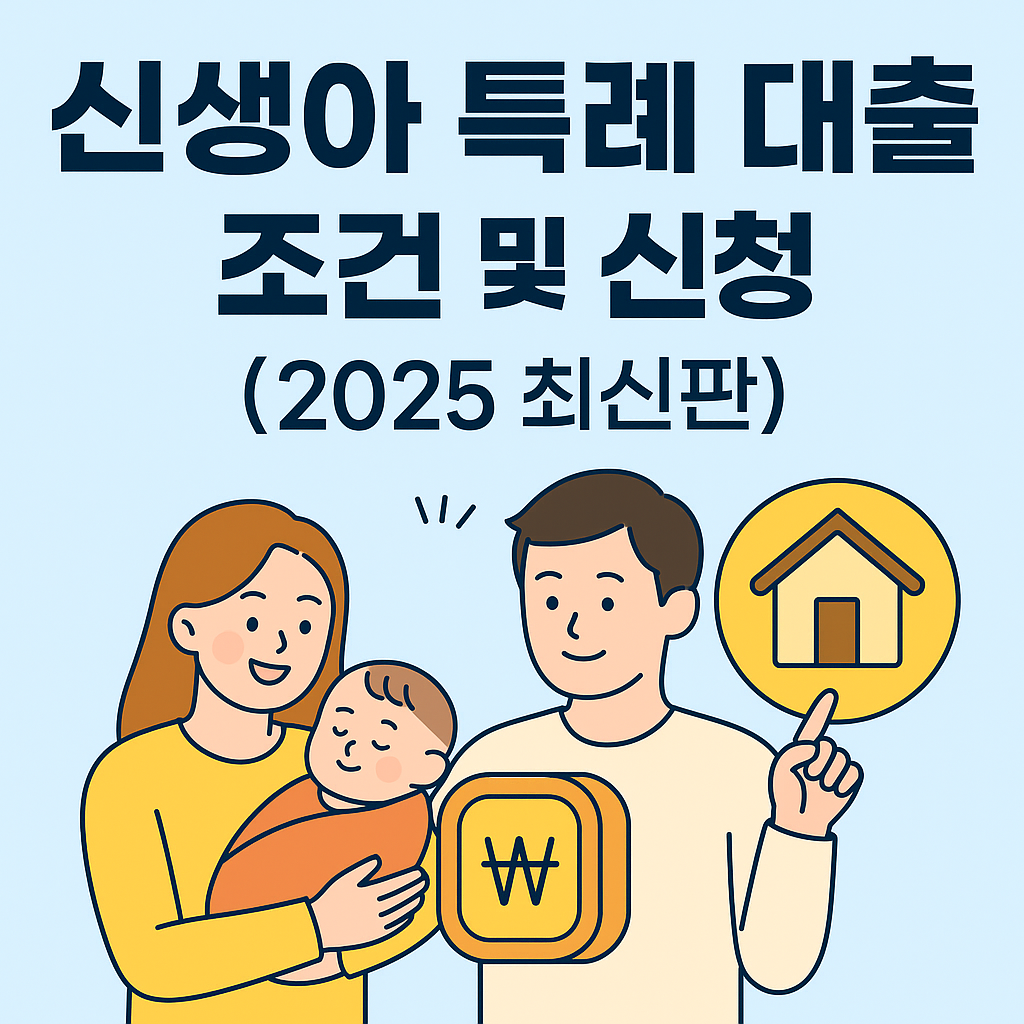 신생아 특례 대출 조건 및 신청 방법 (2025 최신판)