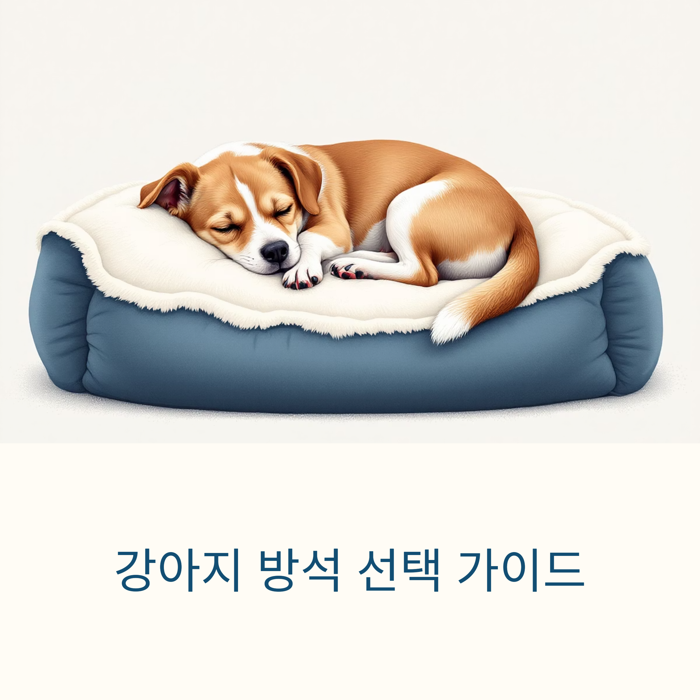 강아지 방석 선택 가이드