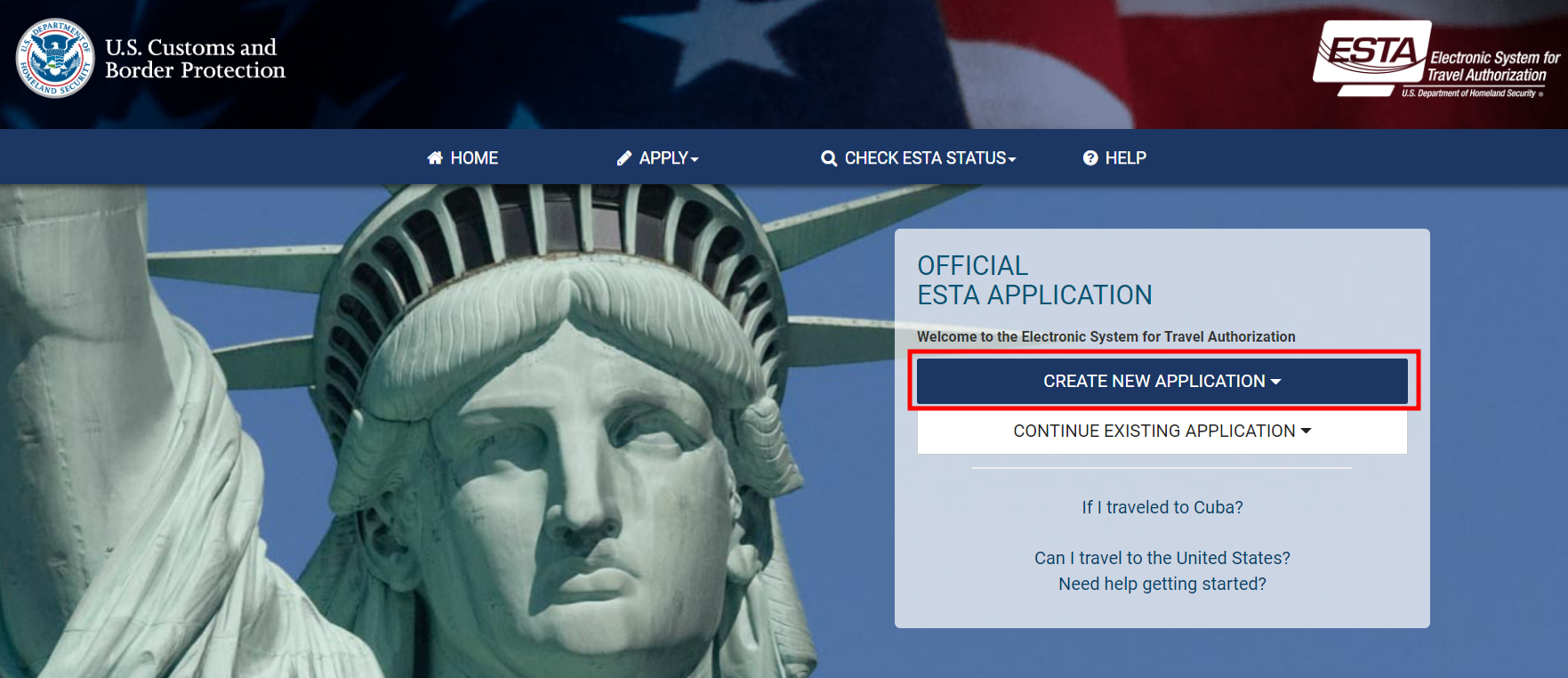 ESTA 비자 발급 방법