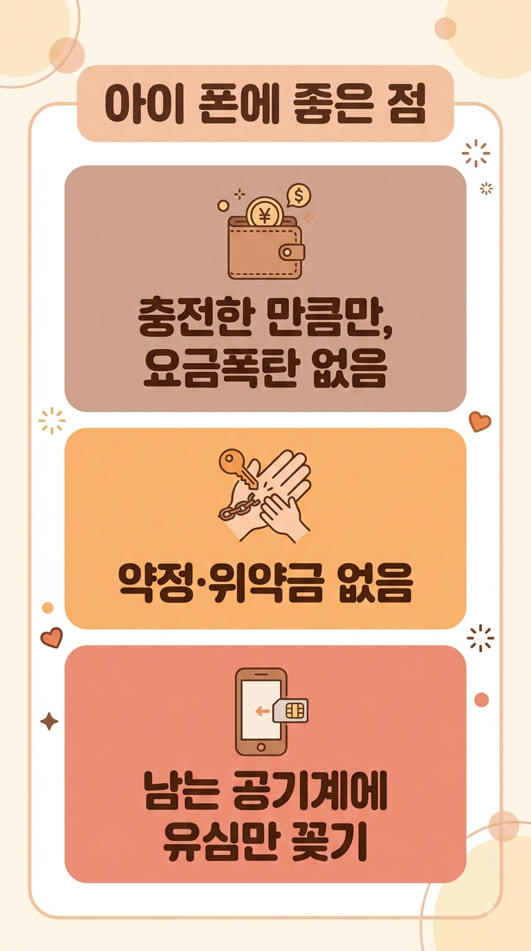 초등학생 자녀 첫 폰, 요금 걱정 없는 무약정 선불폰은 어떨까요