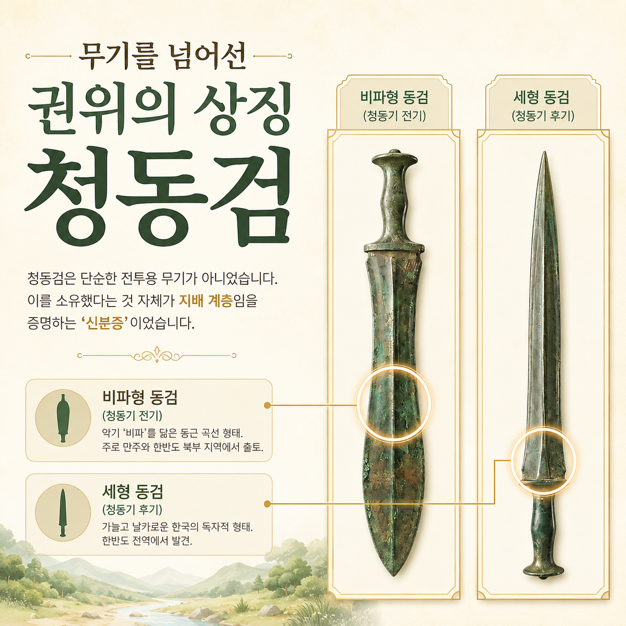 청동기유물- 비파형동검과 세형동검