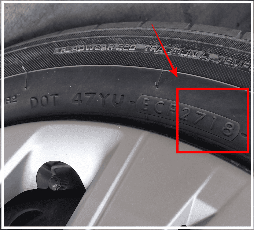 타이어 제조일자 확인법 (생산연도)
