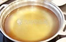 된장 + 육수 + 끓이는 타이밍