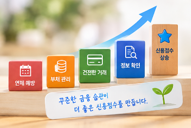 신용점수 관리 방법
