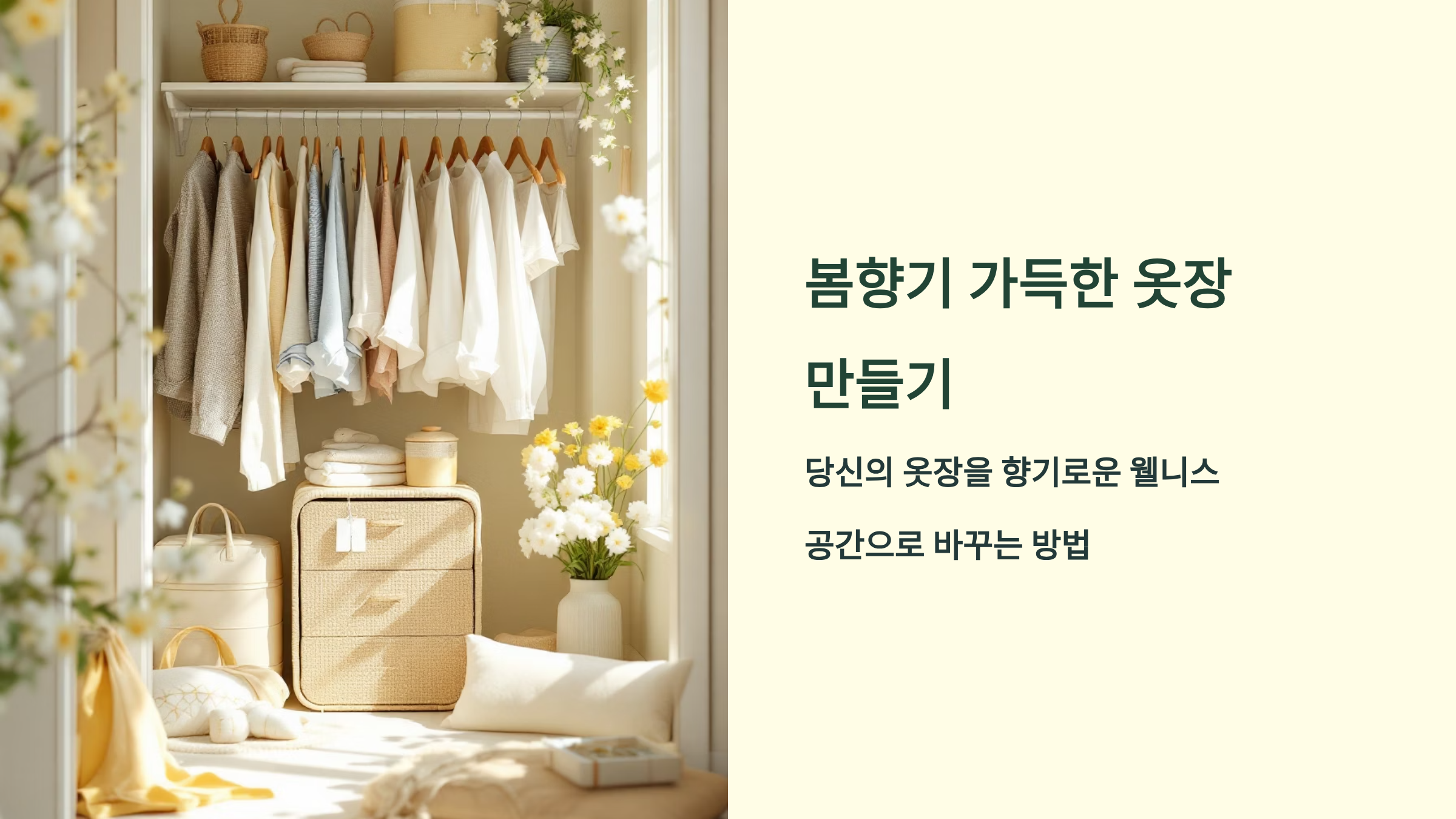 옷장에서 봄바람 나는 향기 만들기