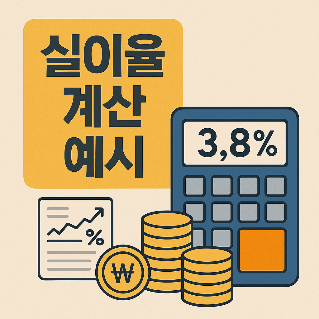 실이율 계산 예시 알아보기 관련 사진
