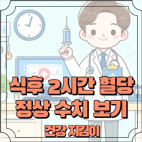 식후 2시간 혈당 정상수치 알아보기