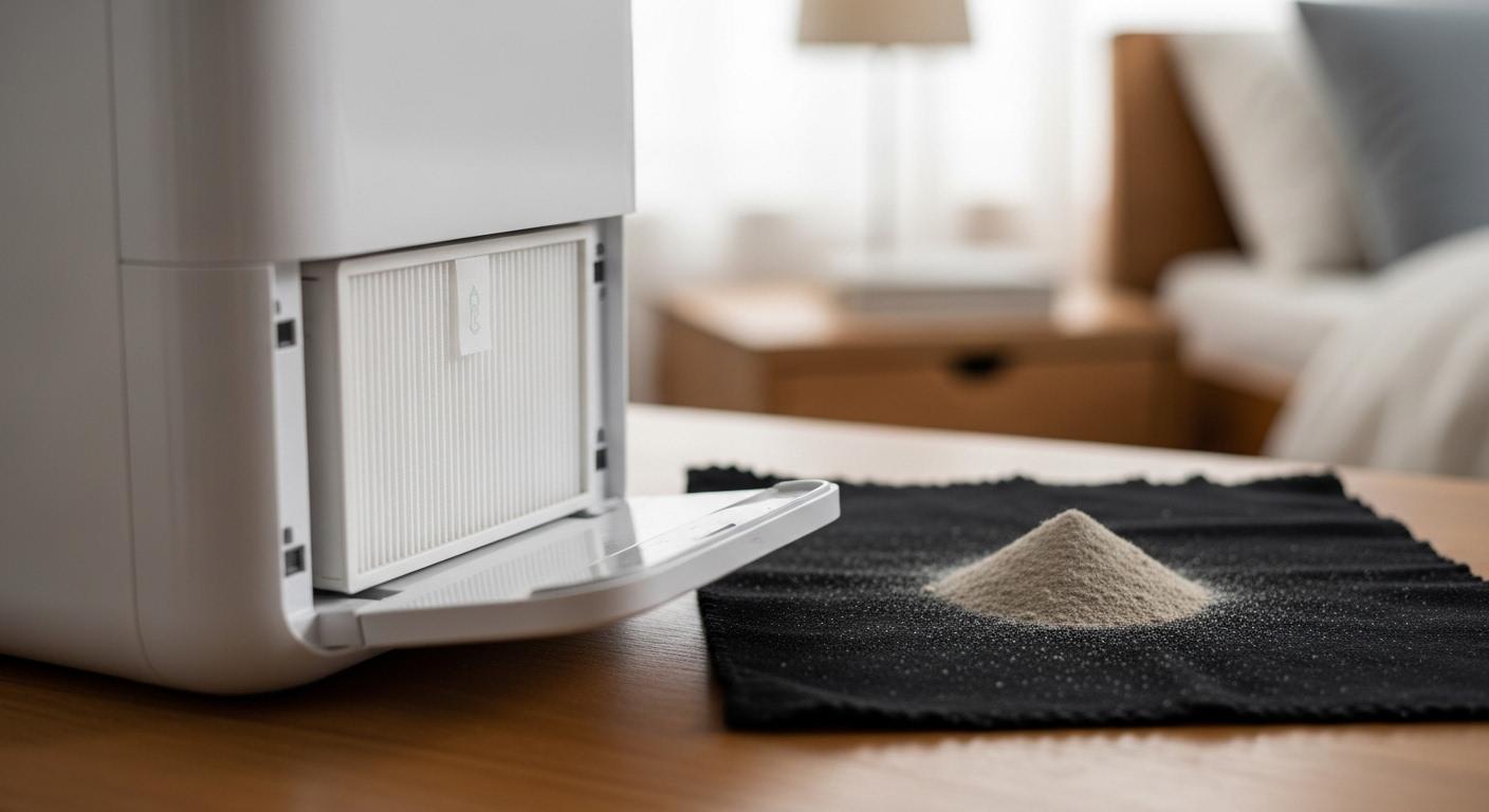 털날림 소형 공기청정기 1달 사용 후기