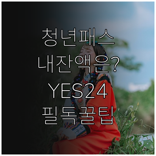 YES24 청년문화예술패스 잔액 확인..