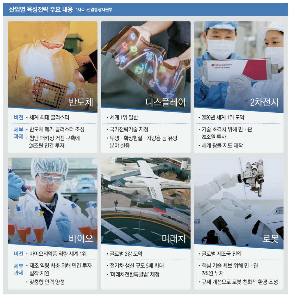 산업별 육성전략 주요내용 사진