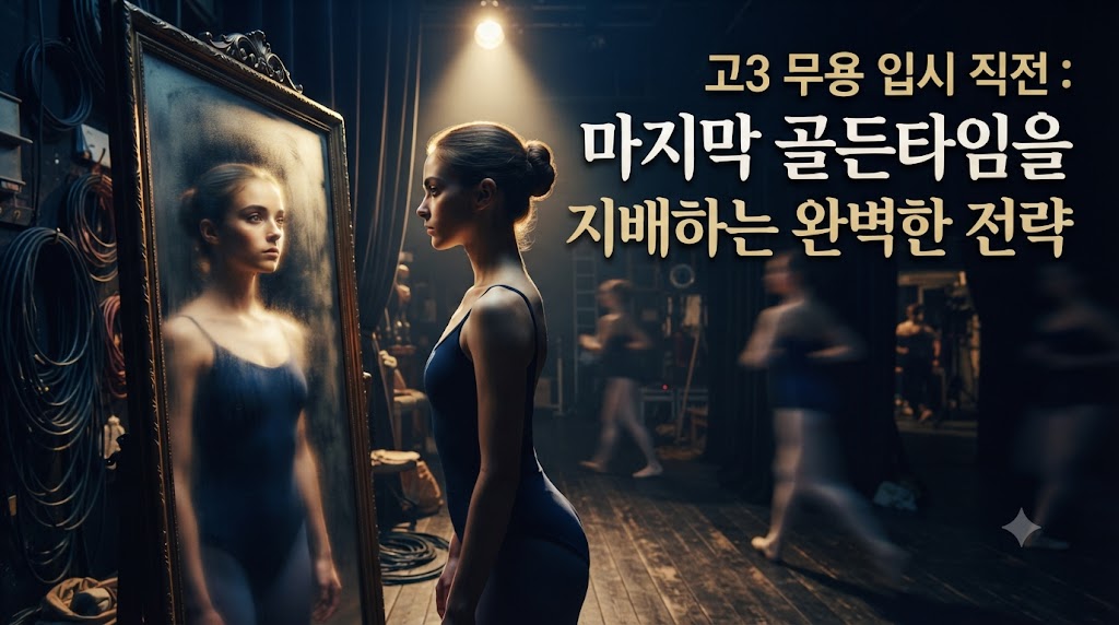 고등학교 3학년 입시 직전, 무용 전공생이 반드시 버텨내야 할 가장 치열한 골든타임