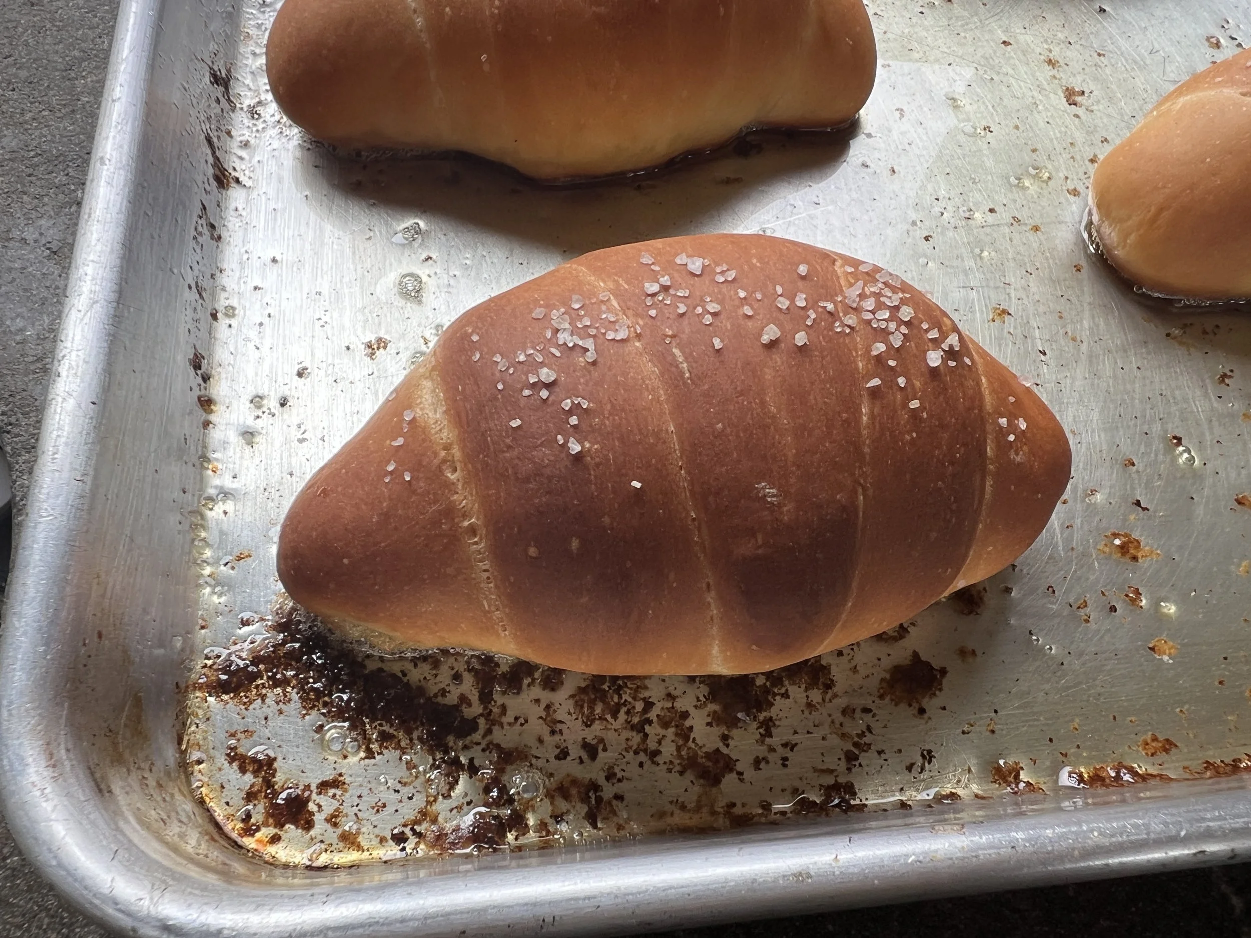 소금빵의 모습